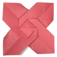 origami poinsettia
