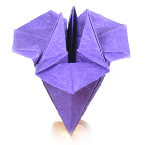 33th picture of simple origami iris flower