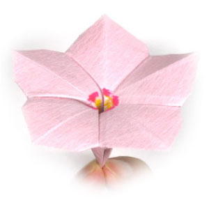 origami vinca flower