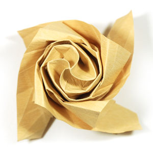 74th picture of New swirl Kawasaki rose origami flower