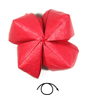 60th picture of Pretty origami rose paper flower (Easy Origami Rose IV)